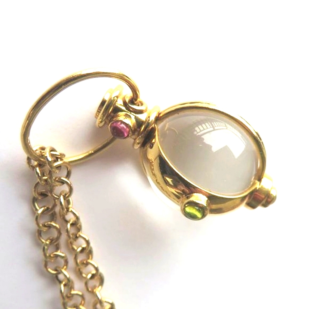 Temple St Clair 18K Yellow Gold Quartz Multi Gemstones Amulet Pendant